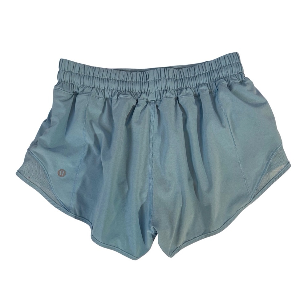 ❌❌Lululemon Size 4 Light Blue Hotty Hot Shorts 4” Inseam Lined Gym Yoga Athletic - Picture 6 of 7
